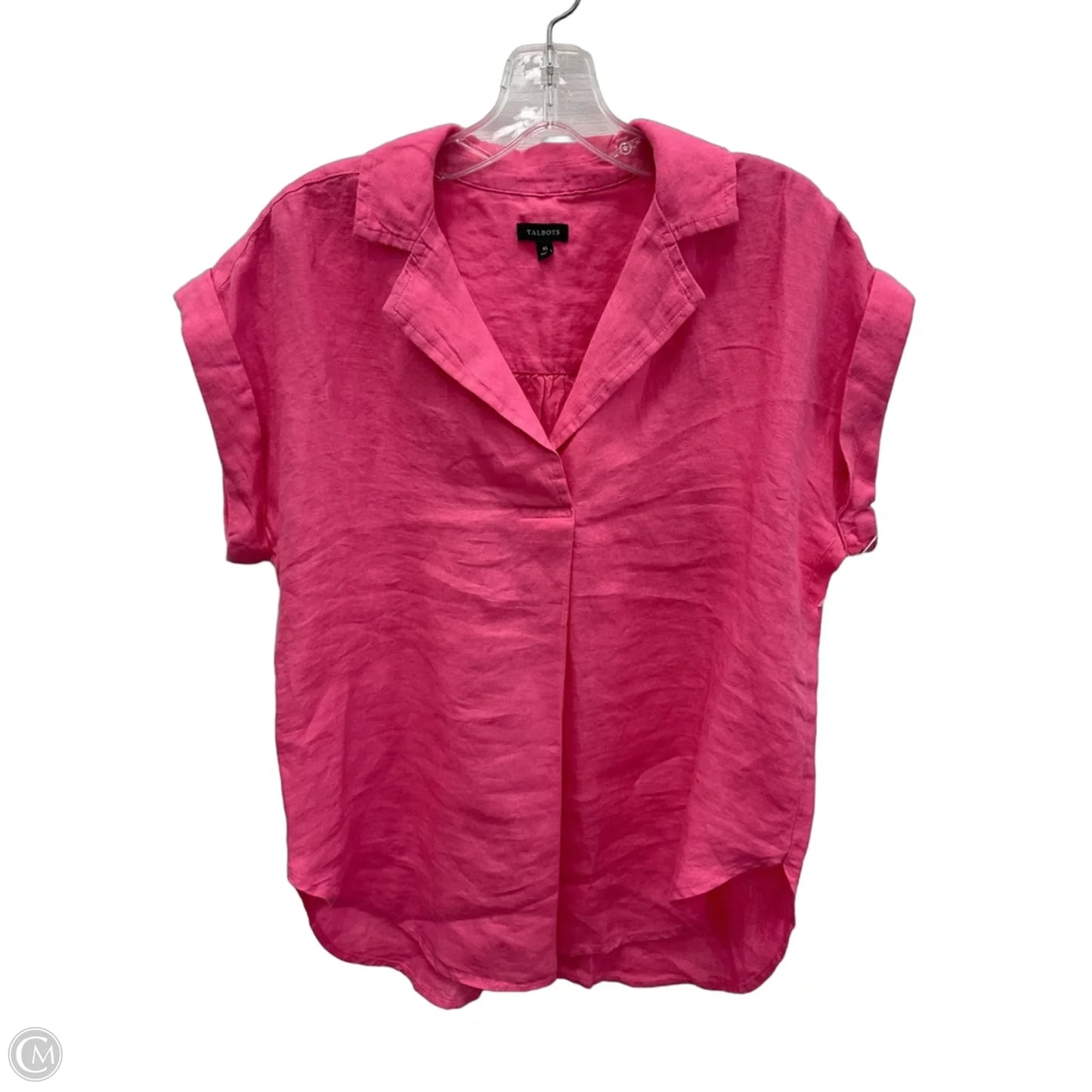Top Short Sleeve By Talbots In Pink, Size: Xs