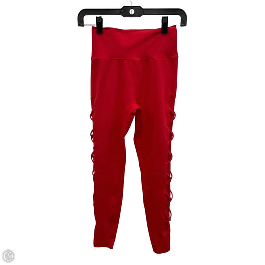 Athletic Leggings By Buffbunny In Red, Size: S