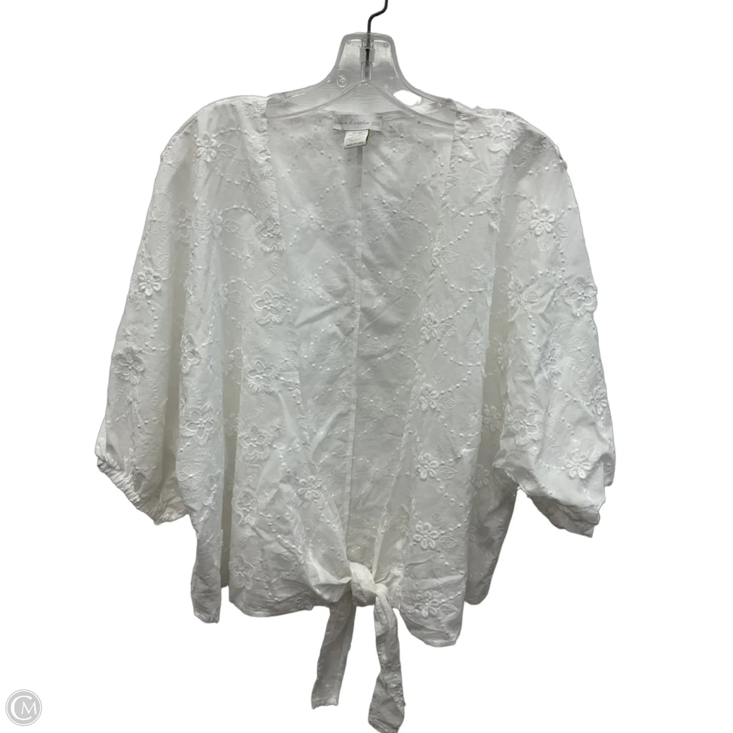 Top Short Sleeve By House Of Harlow In White, Size: Osfm