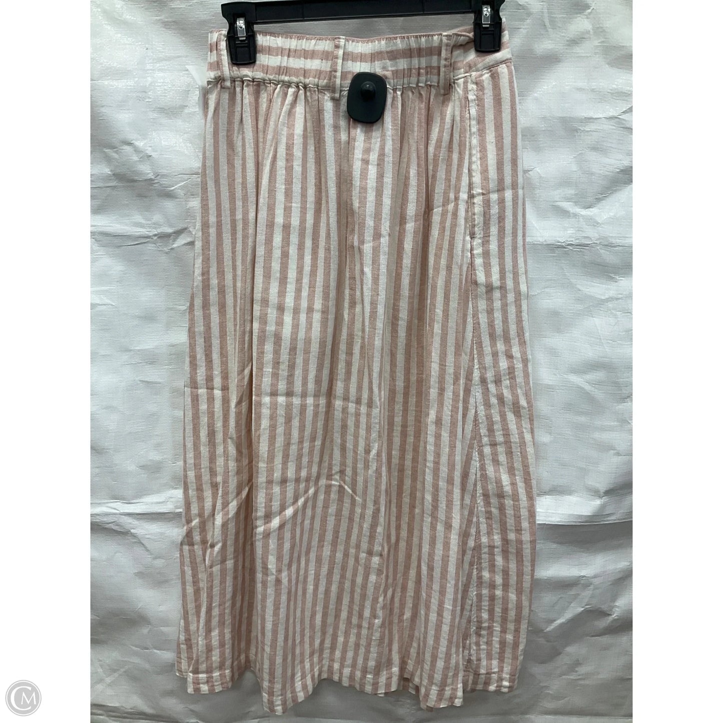 Skirt Maxi By A New Day In Pink & White, Size: Xs