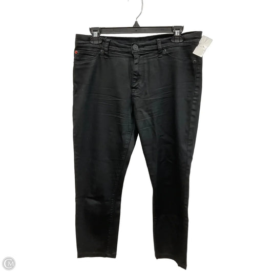 Jeans Skinny By Hudson In Black Denim, Size: 6