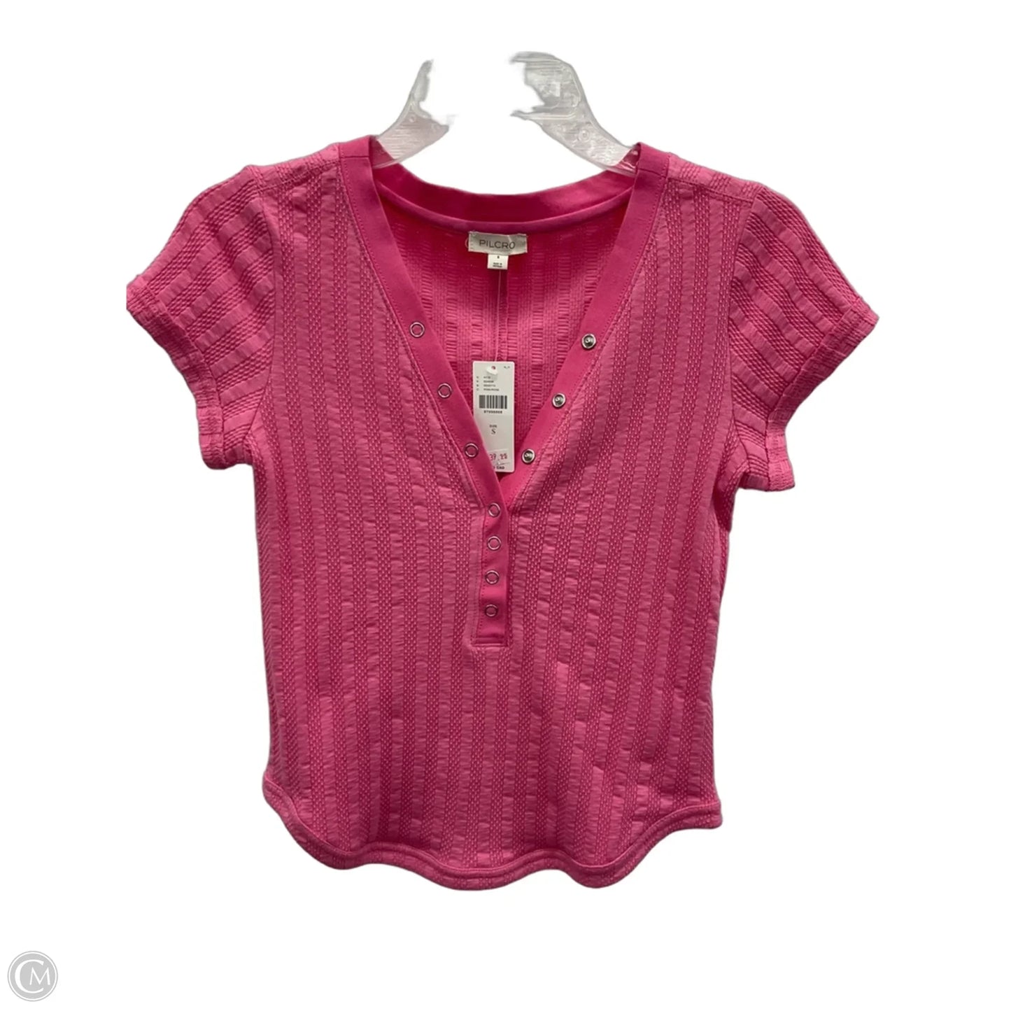 Top Short Sleeve By Pilcro In Pink, Size: S