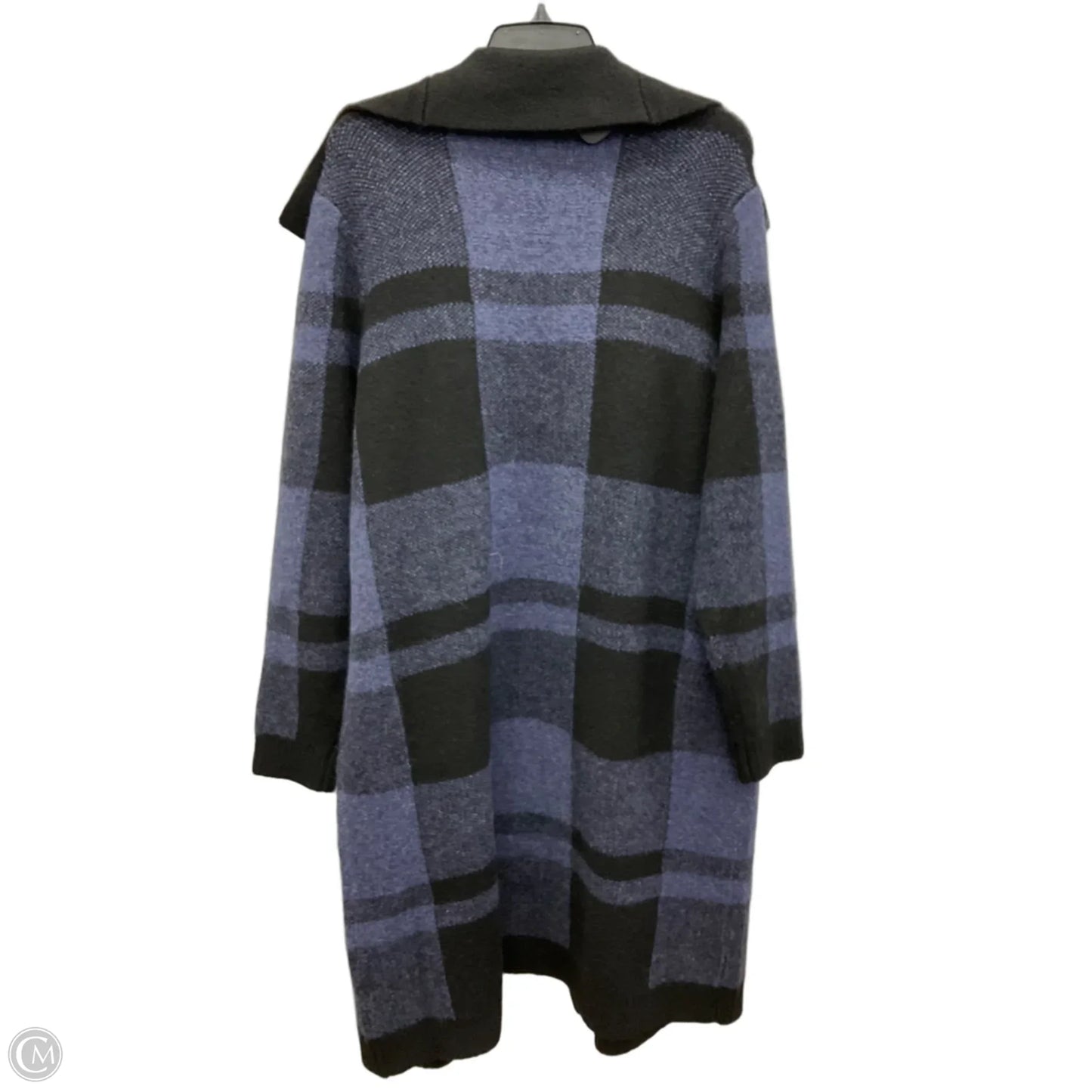 Cardigan By Soft Surroundings In Black & Blue, Size: L