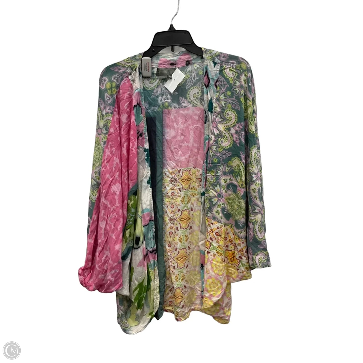 Swimwear Cover-up By Anthropologie In Green & Yellow, Size: Osfm
