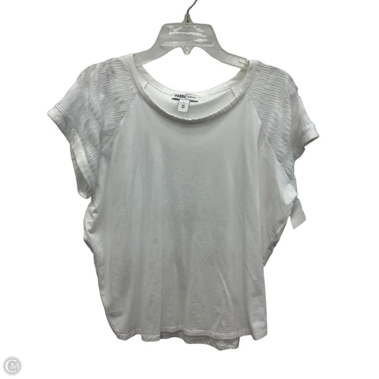 Top Short Sleeve Basic By White House Black Market In White, Size: L