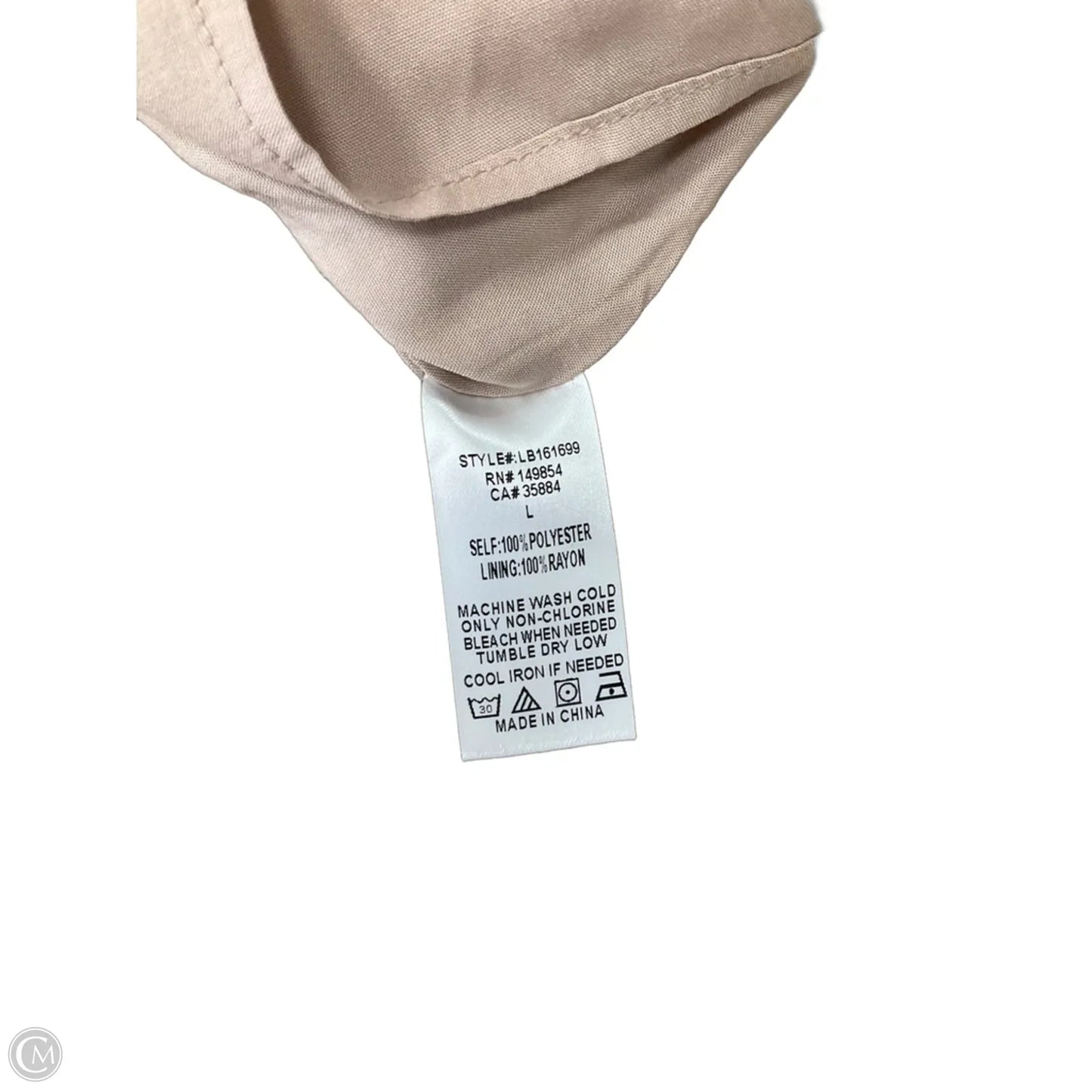 Skirt Midi By Sage In Tan & White, Size: L