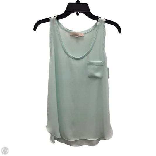 Top Sleeveless By Loft In Blue, Size: S