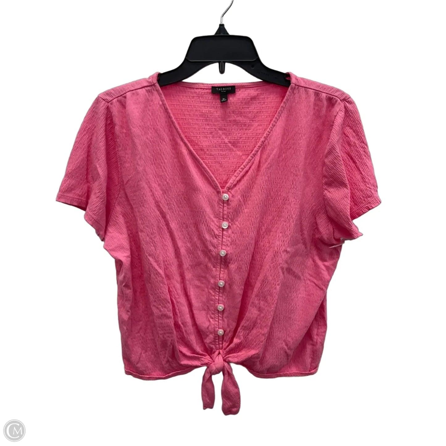 Top Short Sleeve By Talbots In Pink, Size: Mp