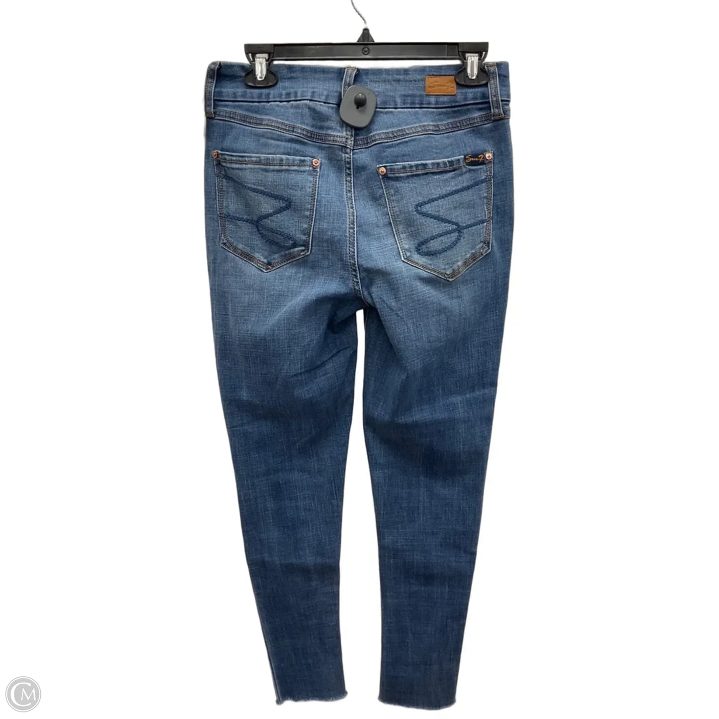 Jeans Skinny By Seven 7 In Blue Denim, Size: 4