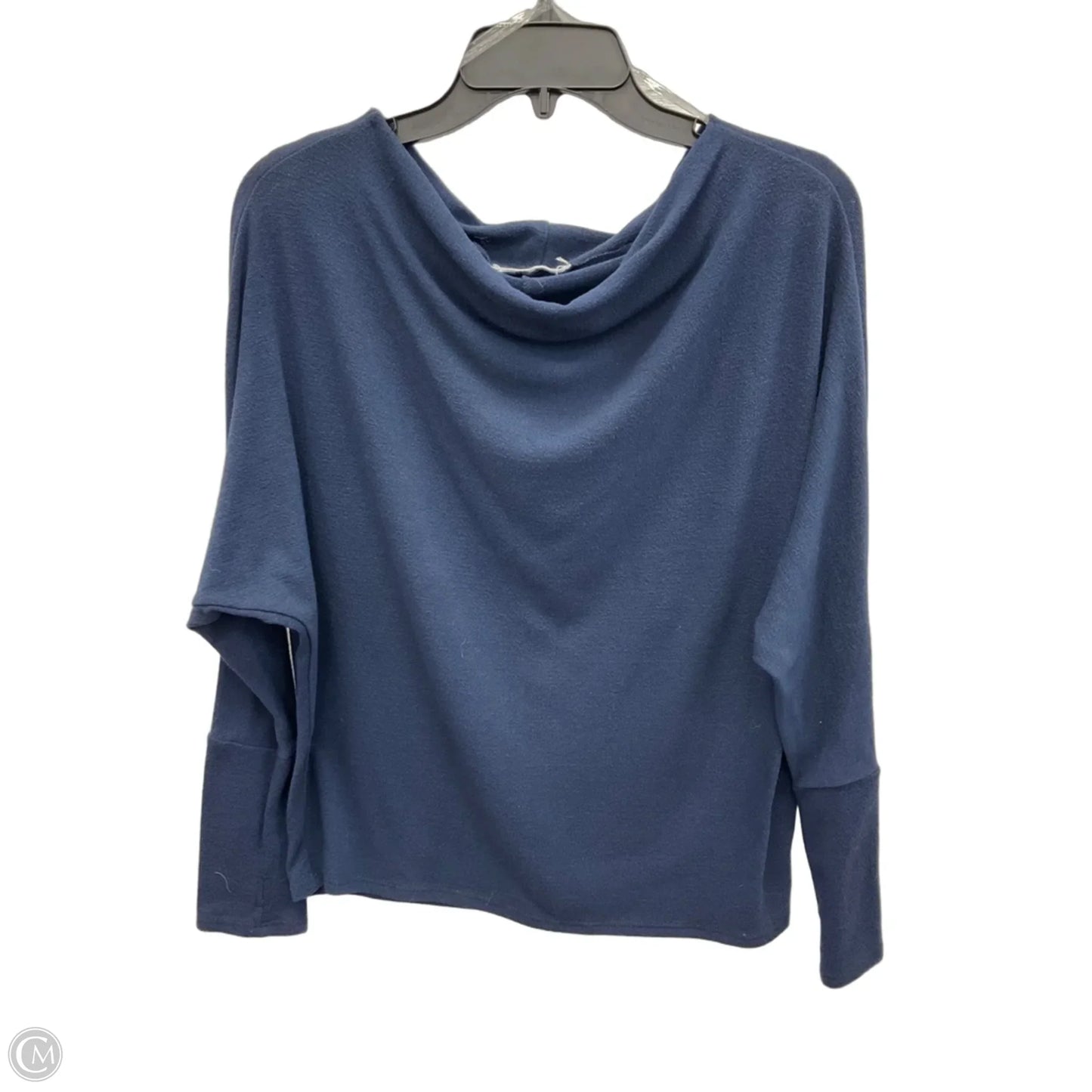 Top Long Sleeve Basic By Cmb In Blue, Size: S