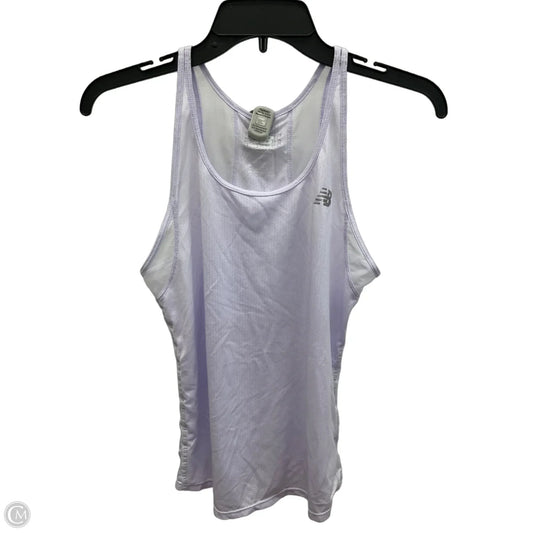Athletic Tank Top By New Balance In Purple, Size: S