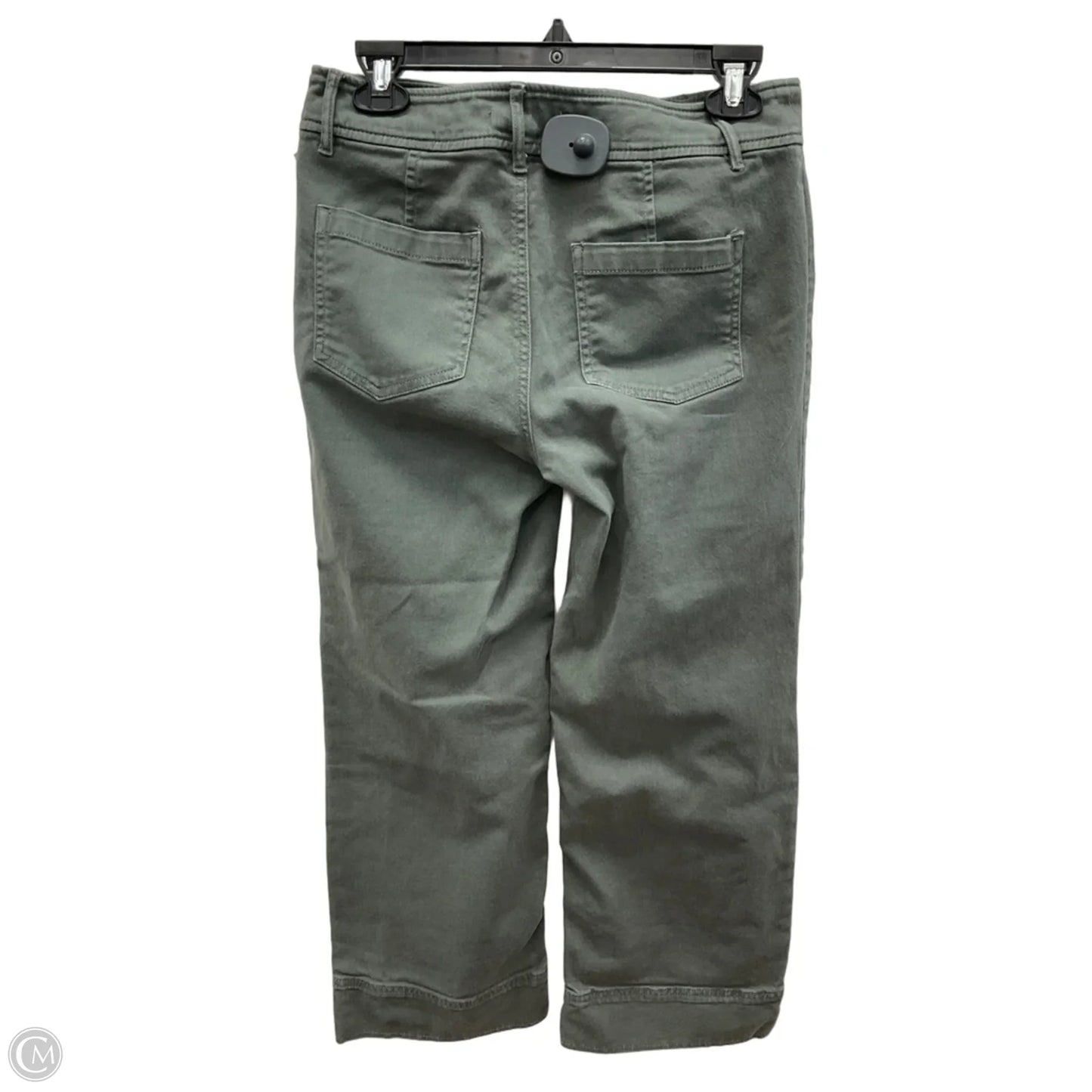 Pants Wide Leg By Loft In Green Denim, Size: 0