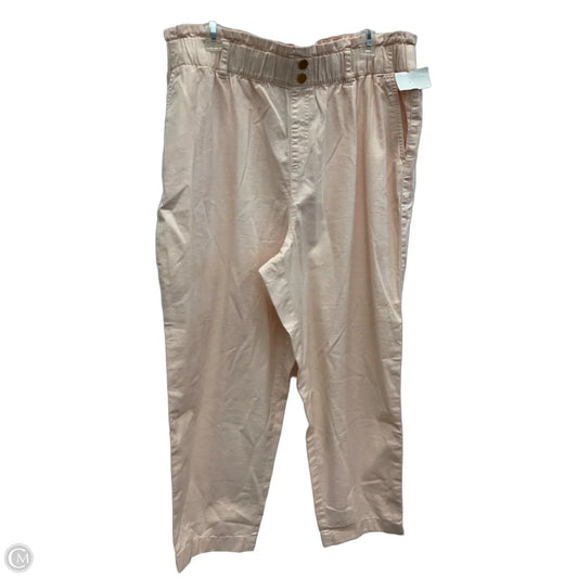 Pants Wide Leg By Loft In Pink, Size: Xl