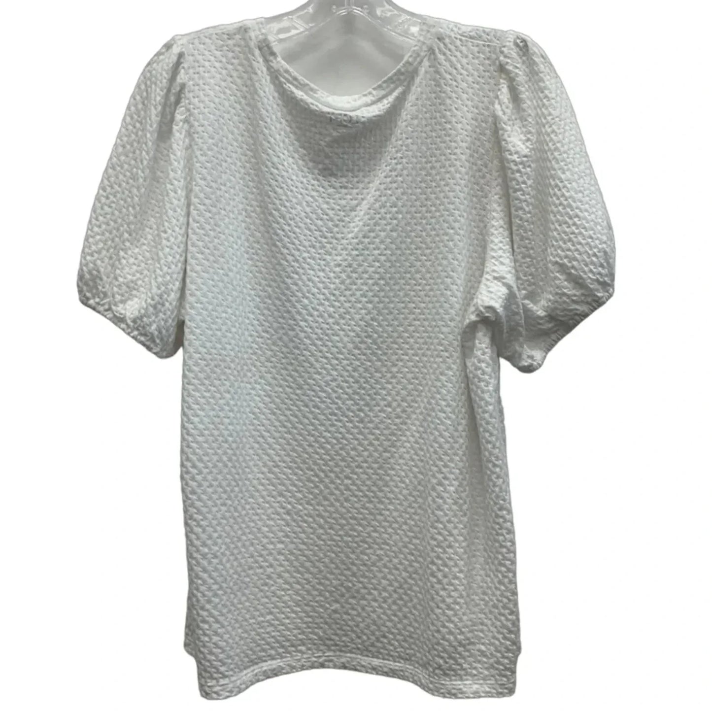 Top Short Sleeve By Loft In White, Size: Xl