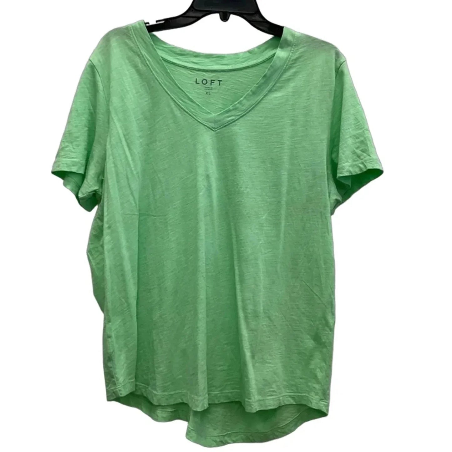 Top Short Sleeve Basic By Loft In Green, Size: Xl