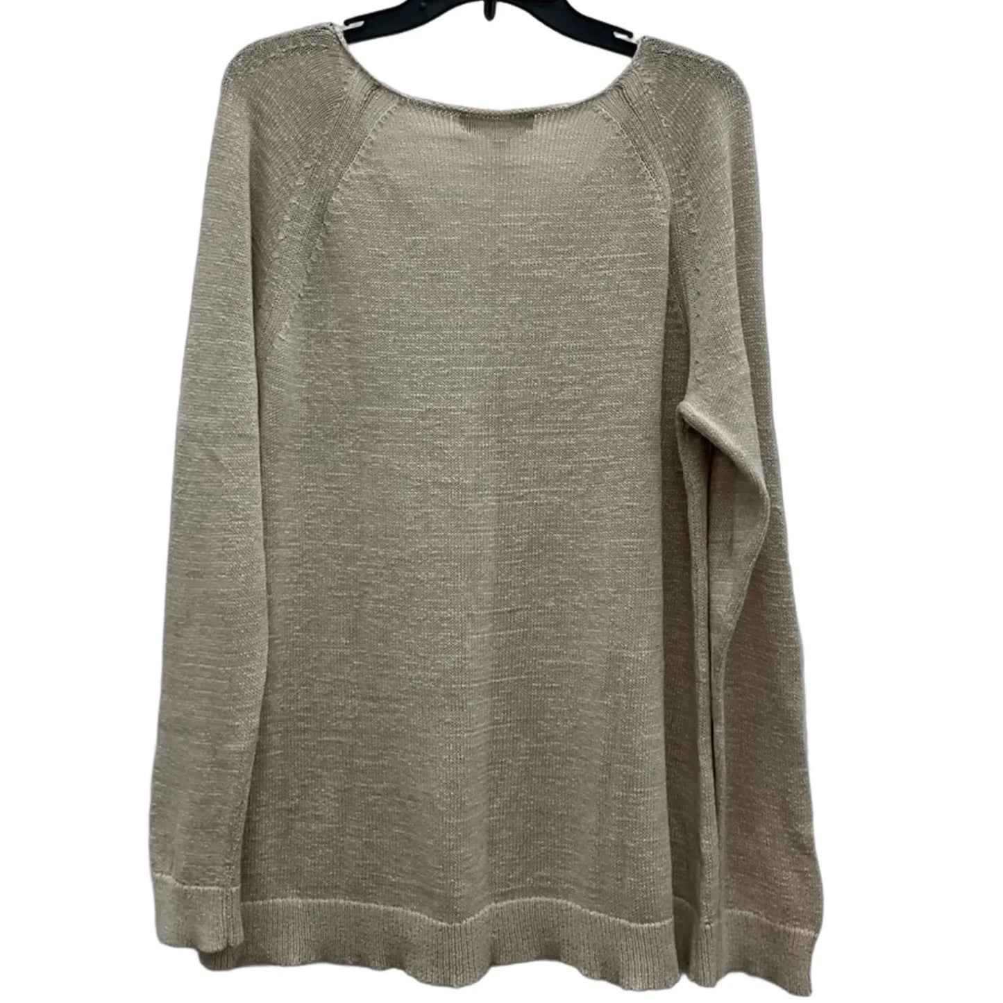 Top Long Sleeve By Loft In Tan, Size: Xl