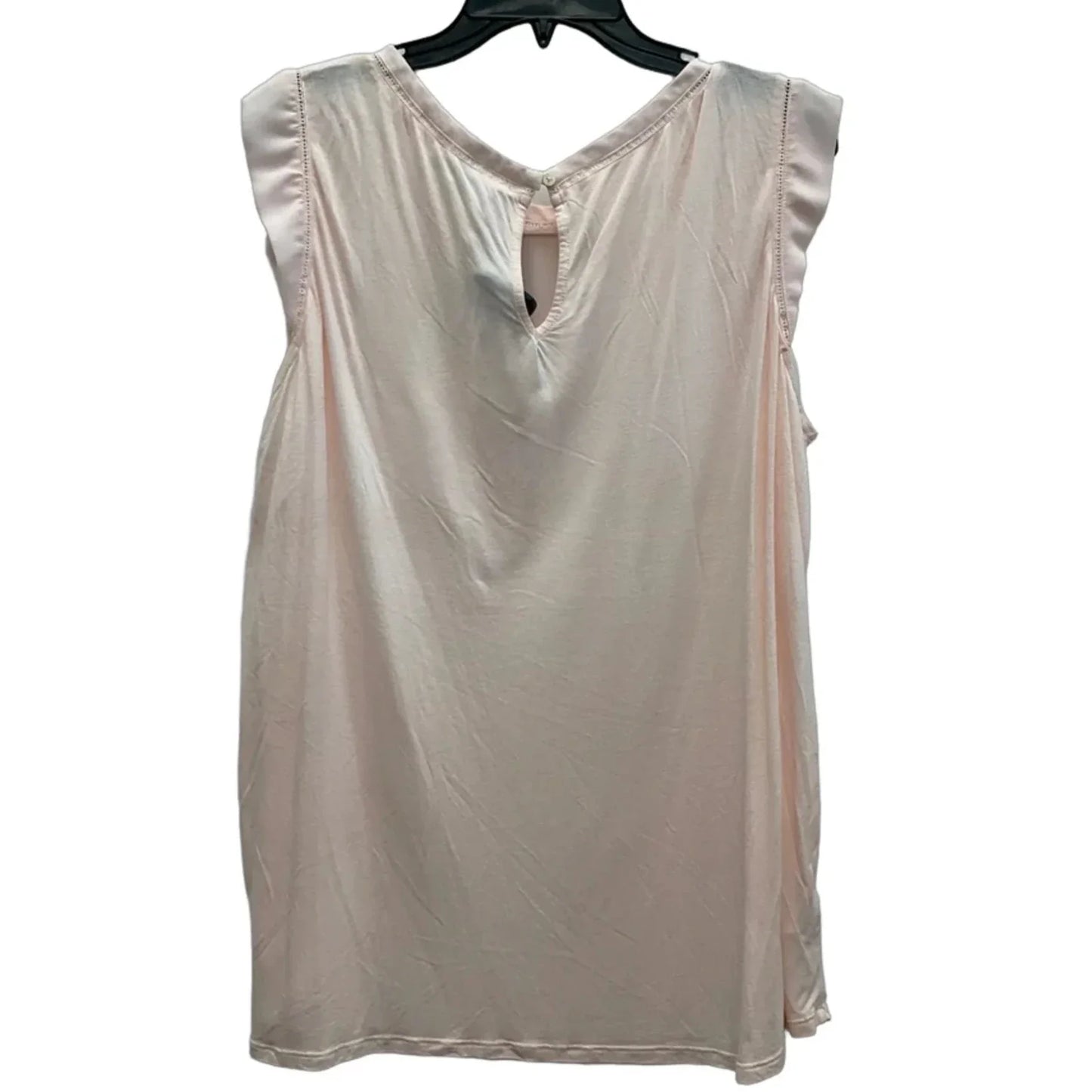 Top Short Sleeve Basic By Loft In Pink, Size: Xl