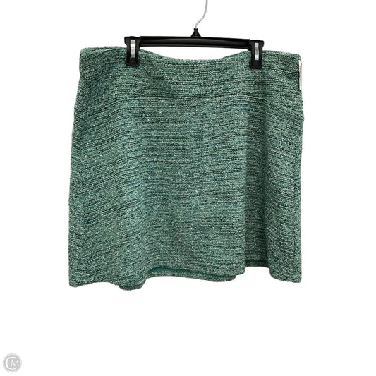 Skirt Mini & Short By Loft In Green, Size: Xl
