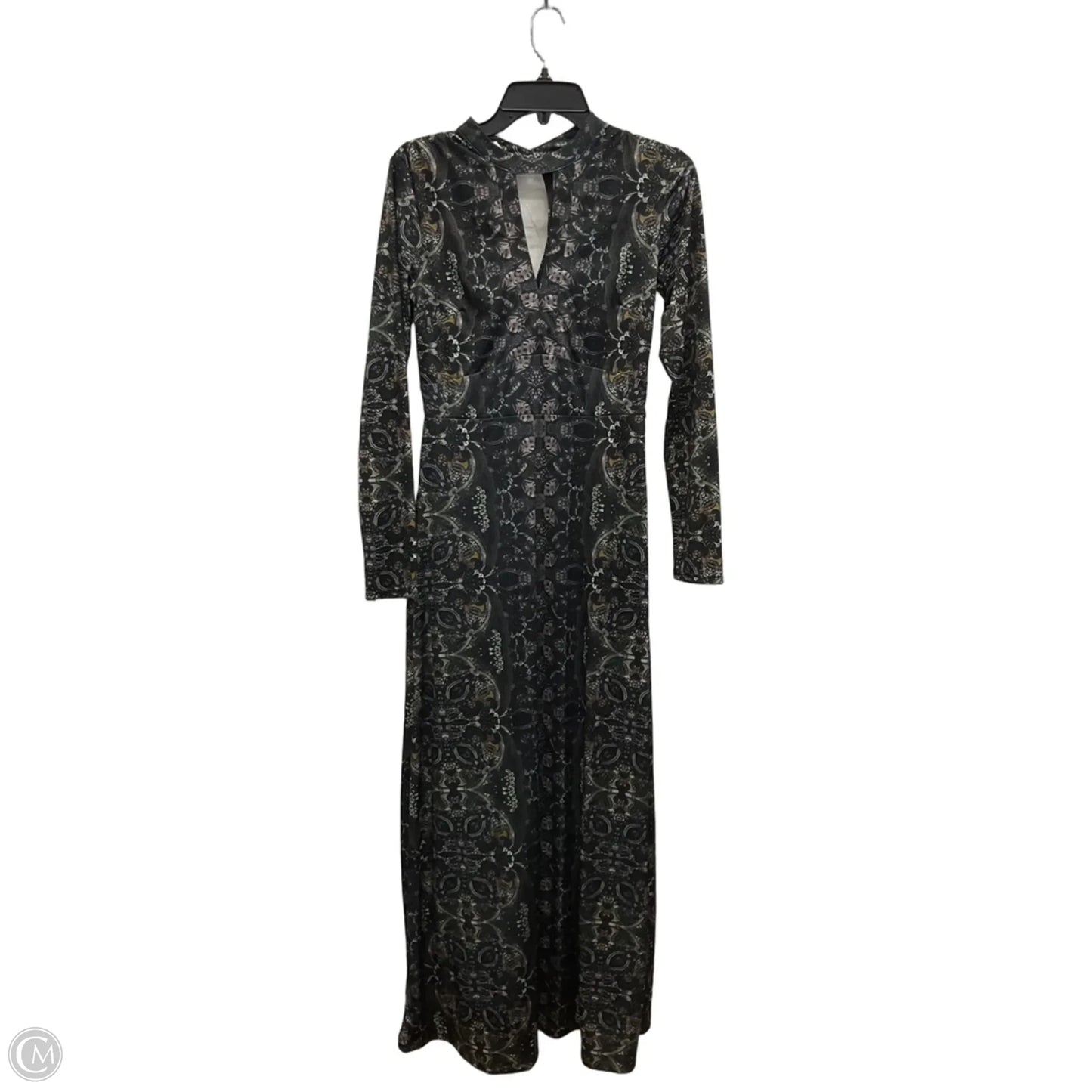 Dress Casual Maxi By Free People In Black & Green, Size: S