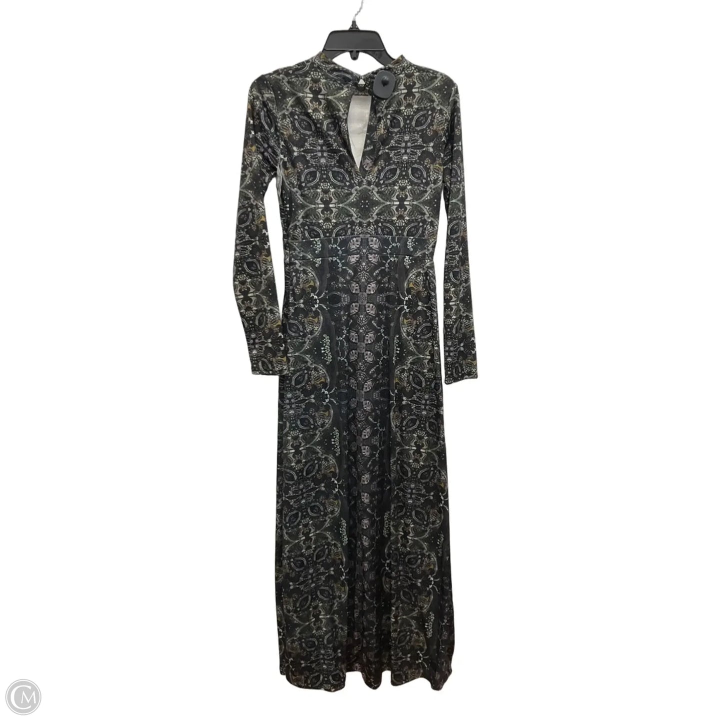 Dress Casual Maxi By Free People In Black & Green, Size: S