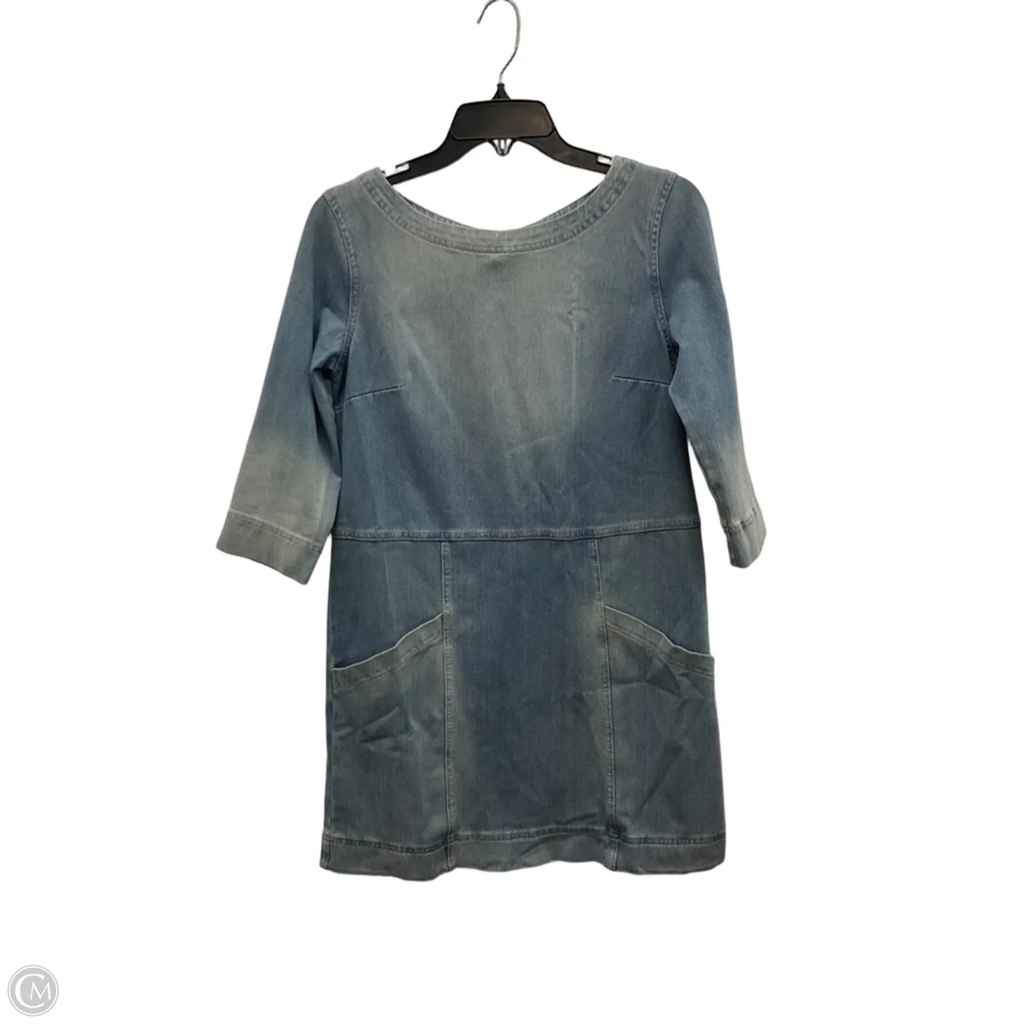 Dress Casual Midi By Adriano Goldschmied In Blue Denim, Size: Xs
