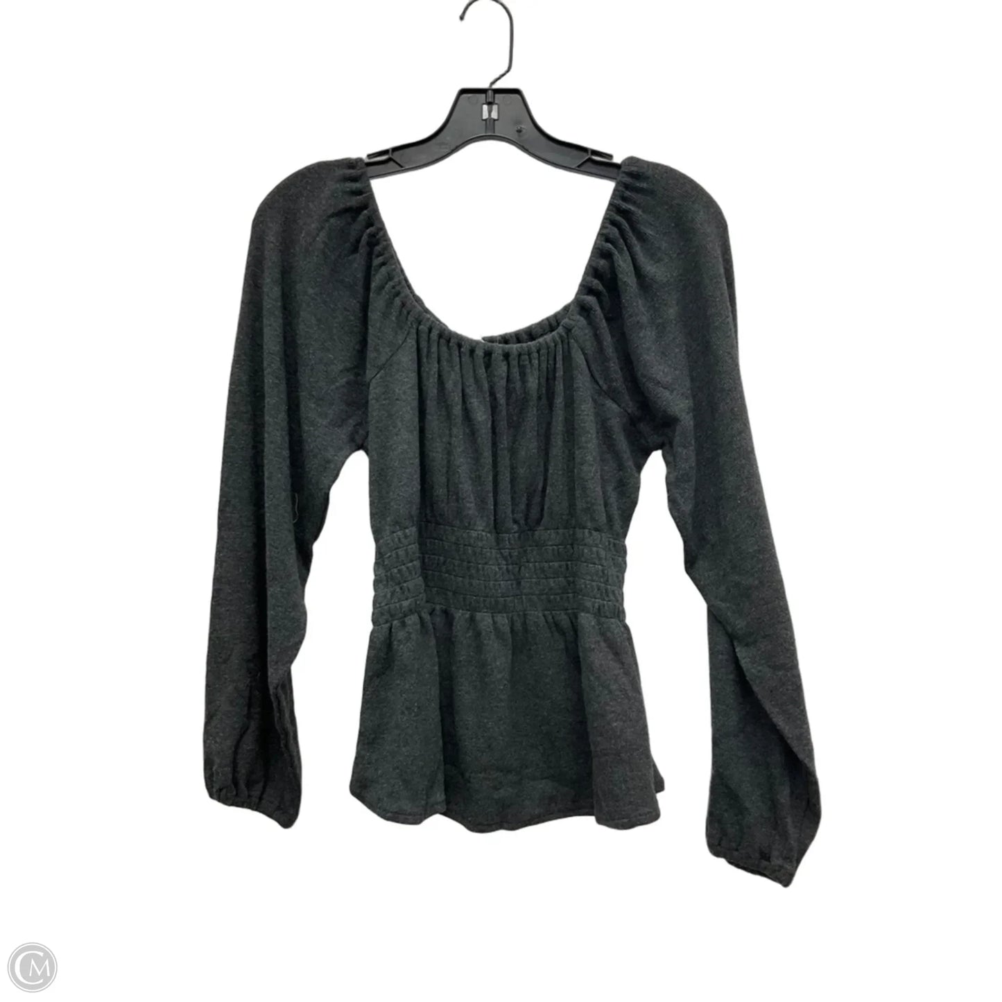 Top Long Sleeve By Madewell In Grey, Size: S