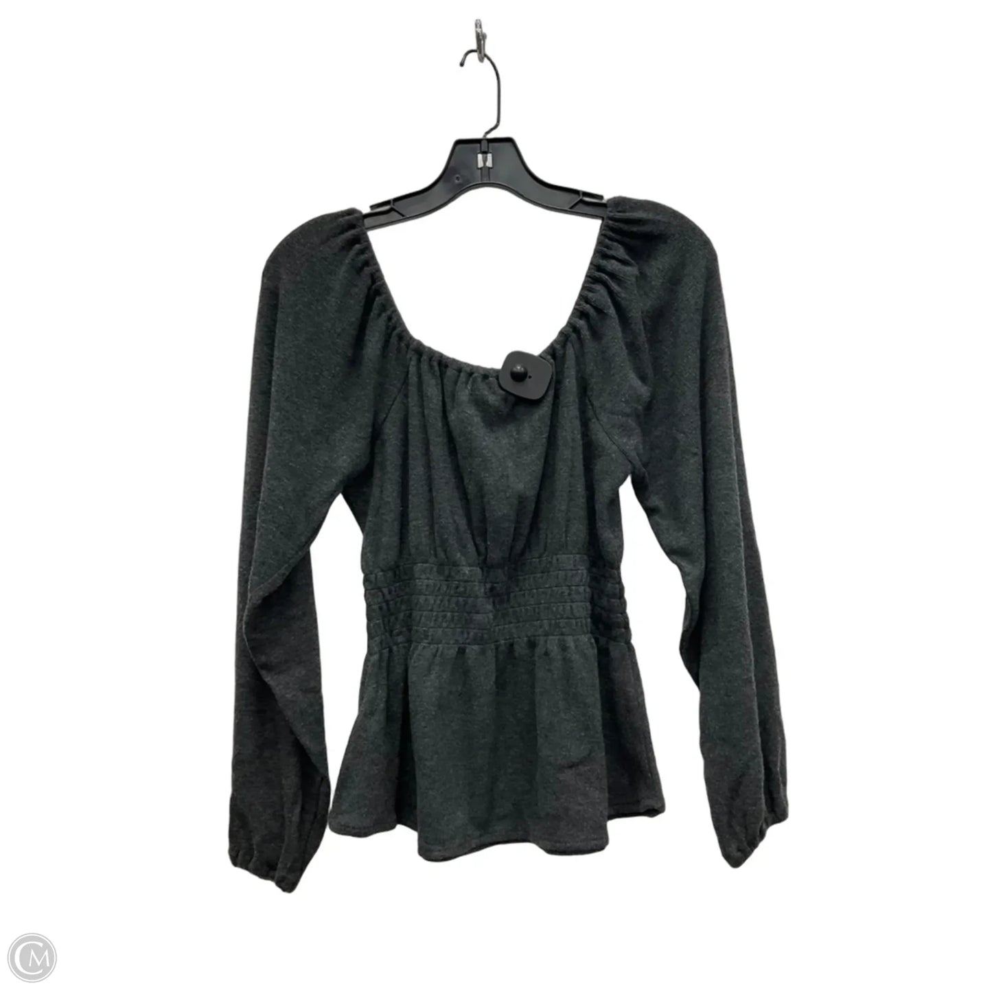 Top Long Sleeve By Madewell In Grey, Size: S