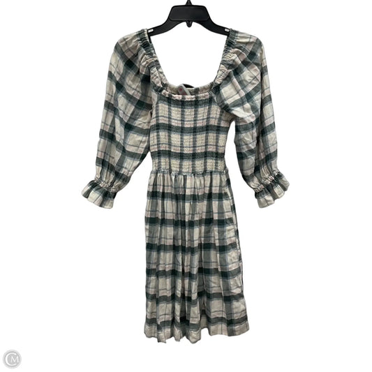 Dress Casual Short By Madewell In Green & Pink, Size: Xs