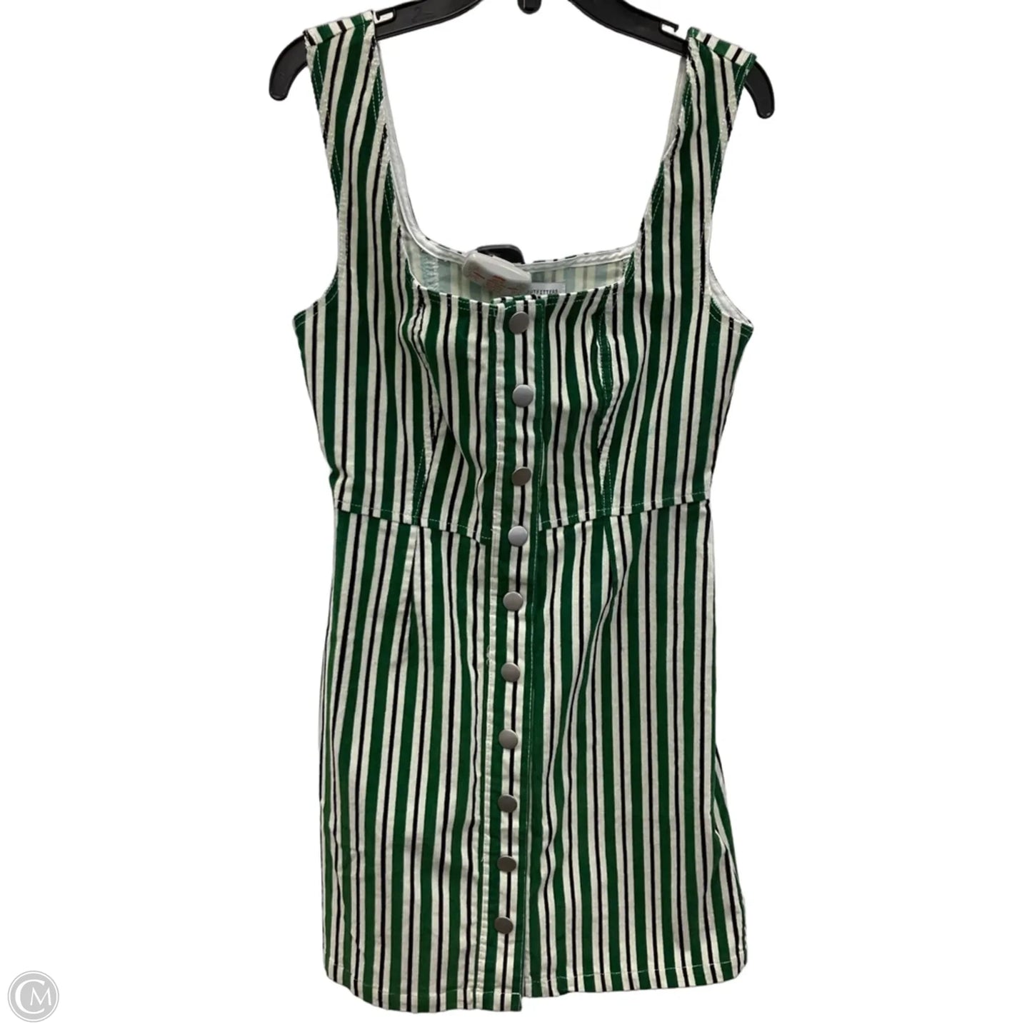 Dress Casual Short By Urban Outfitters In Green & White, Size: Xs