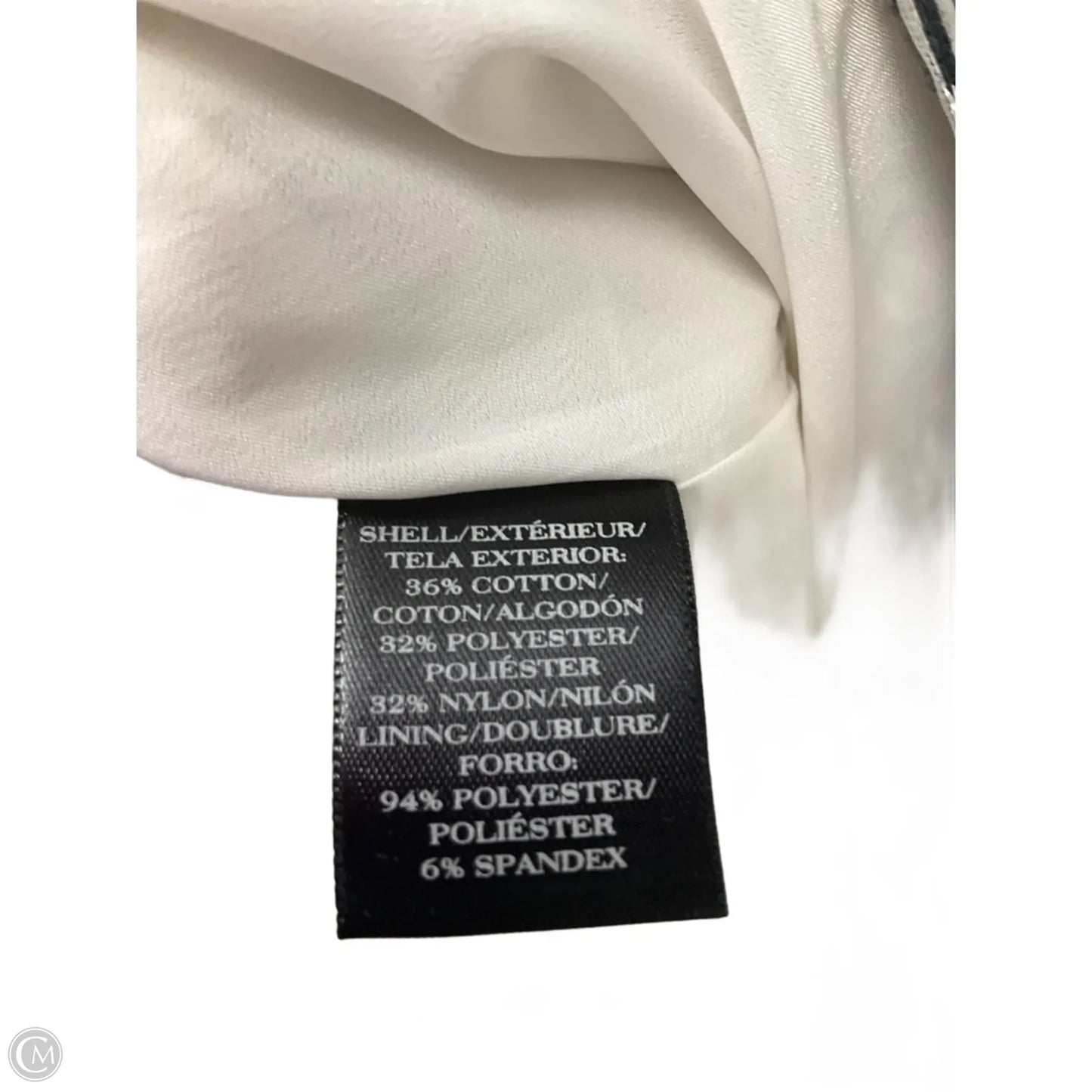 Dress Casual Short By Ann Taylor In Black & White, Size: 4p