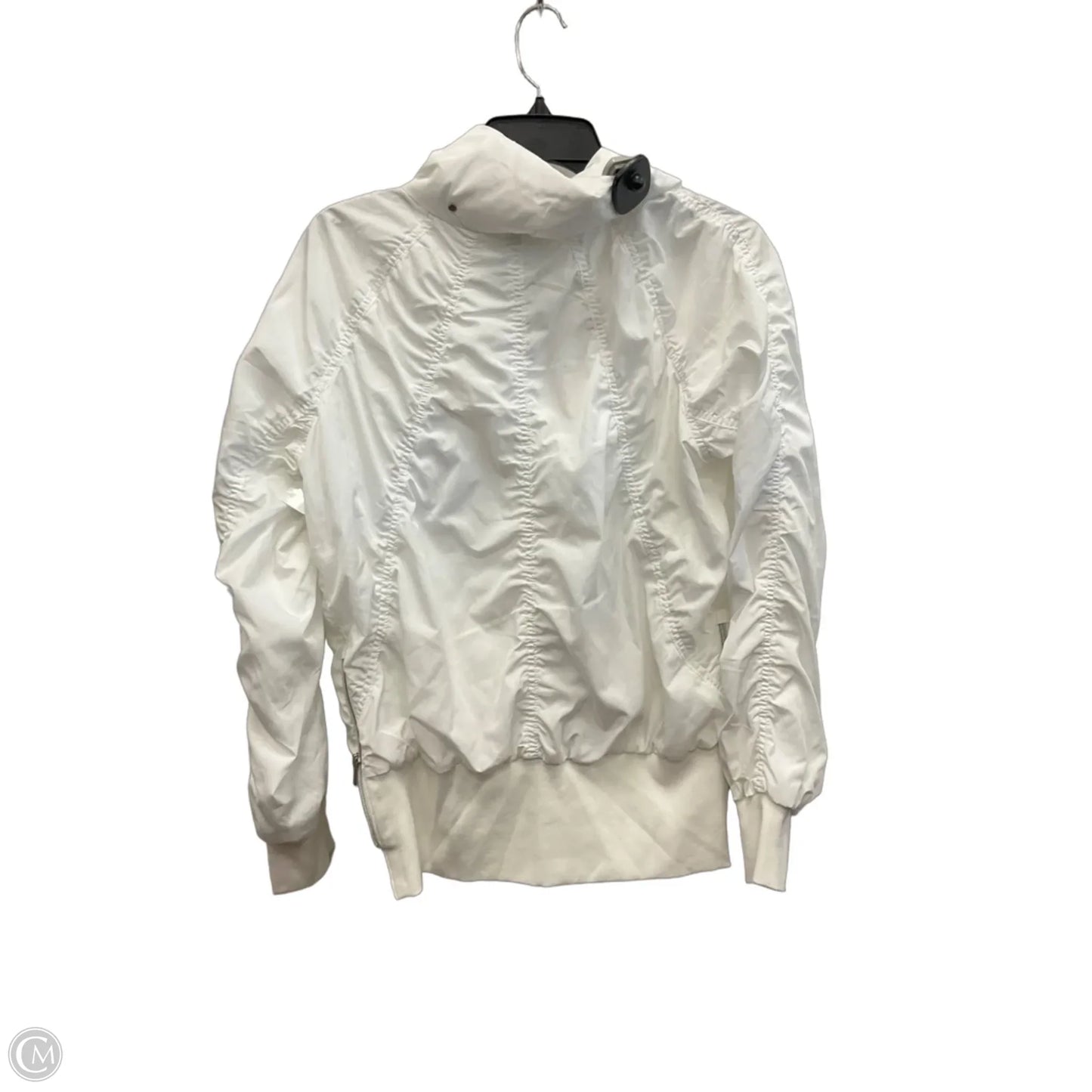 Athletic Jacket By Athleta In White, Size: M