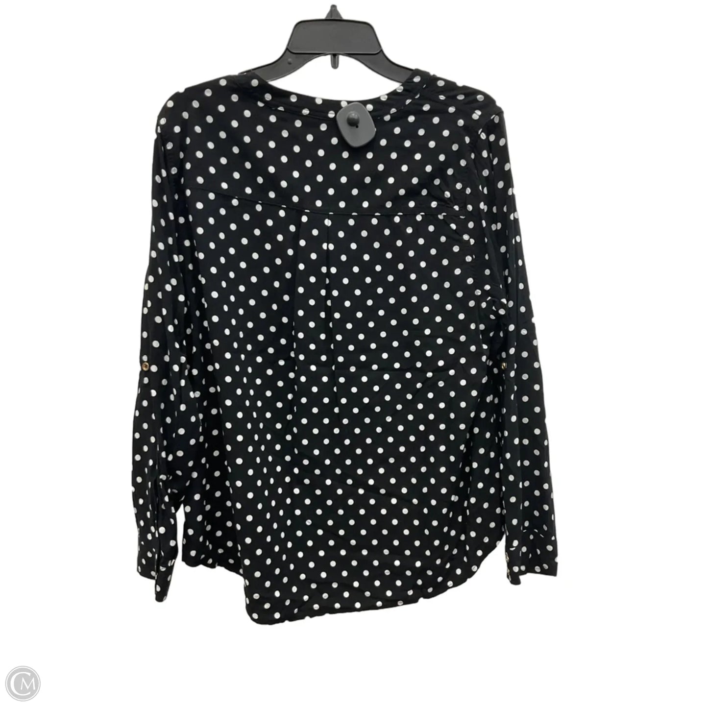 Top Long Sleeve By Torrid In Polkadot Pattern, Size: 1x
