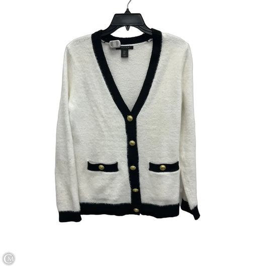 Cardigan By Tahari In Black & White, Size: S