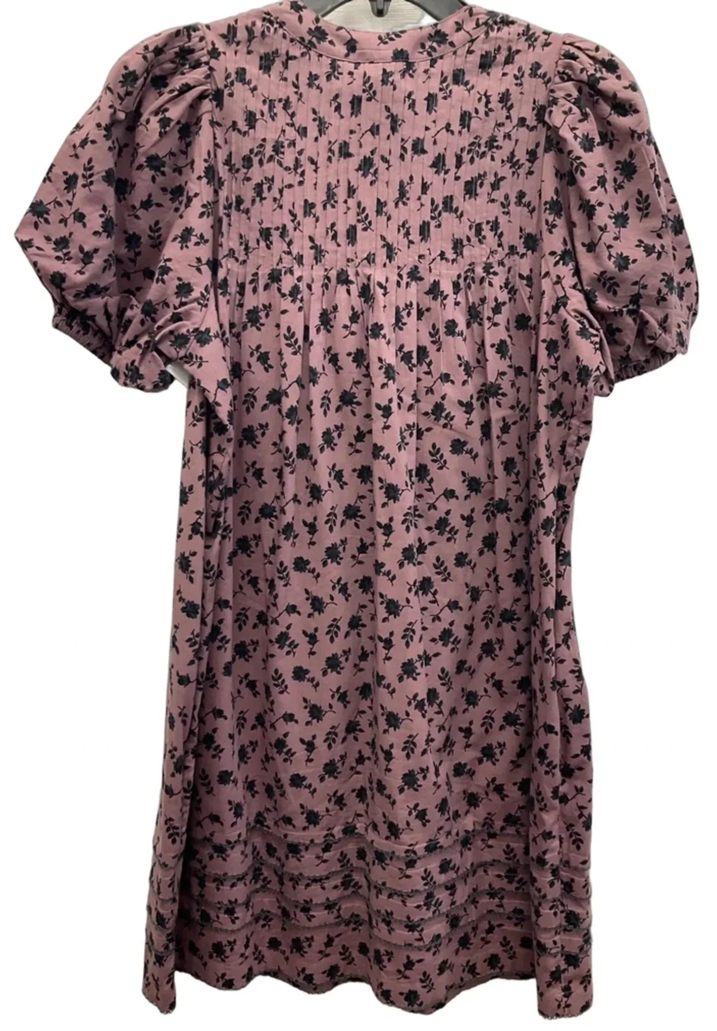 Dress Casual Midi By Madewell In Black & Purple, Size: S