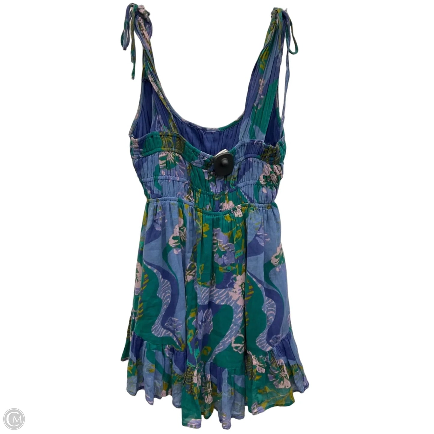Dress Casual Short By Free People In Blue & Green, Size: Xs