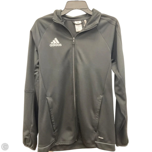 Athletic Jacket By Adidas In Black, Size: M