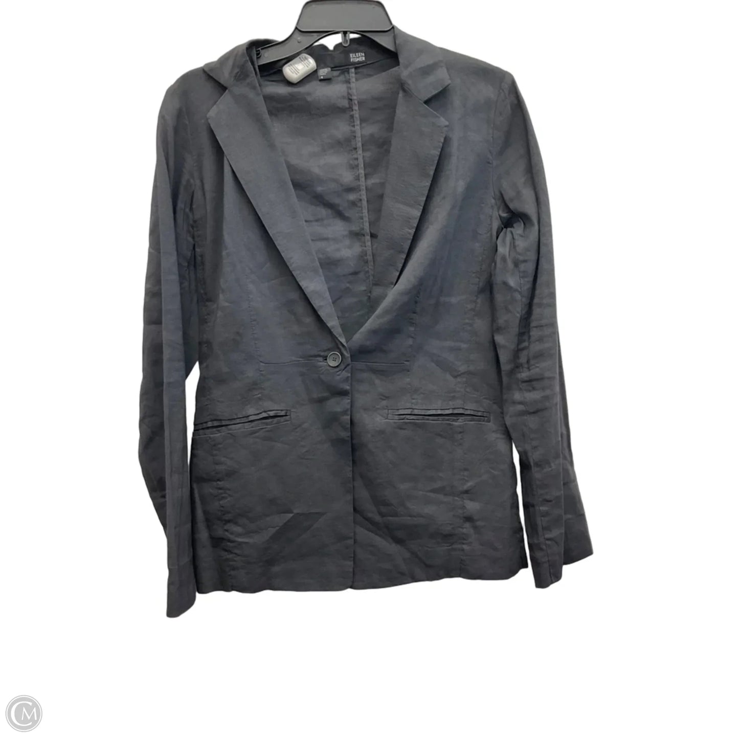 Blazer By Eileen Fisher In Grey, Size: S