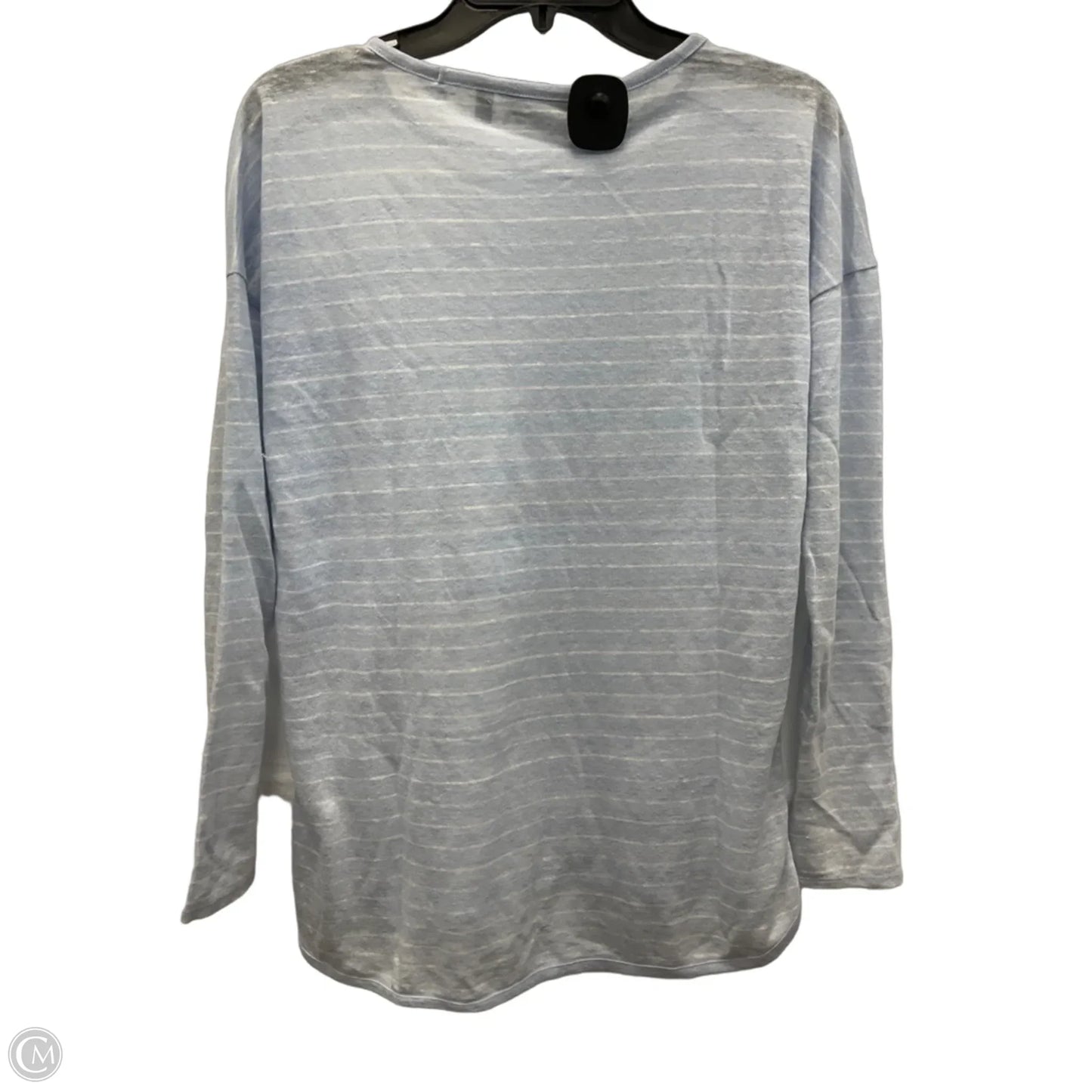 Top Long Sleeve By Athleta In Blue & White, Size: Xs