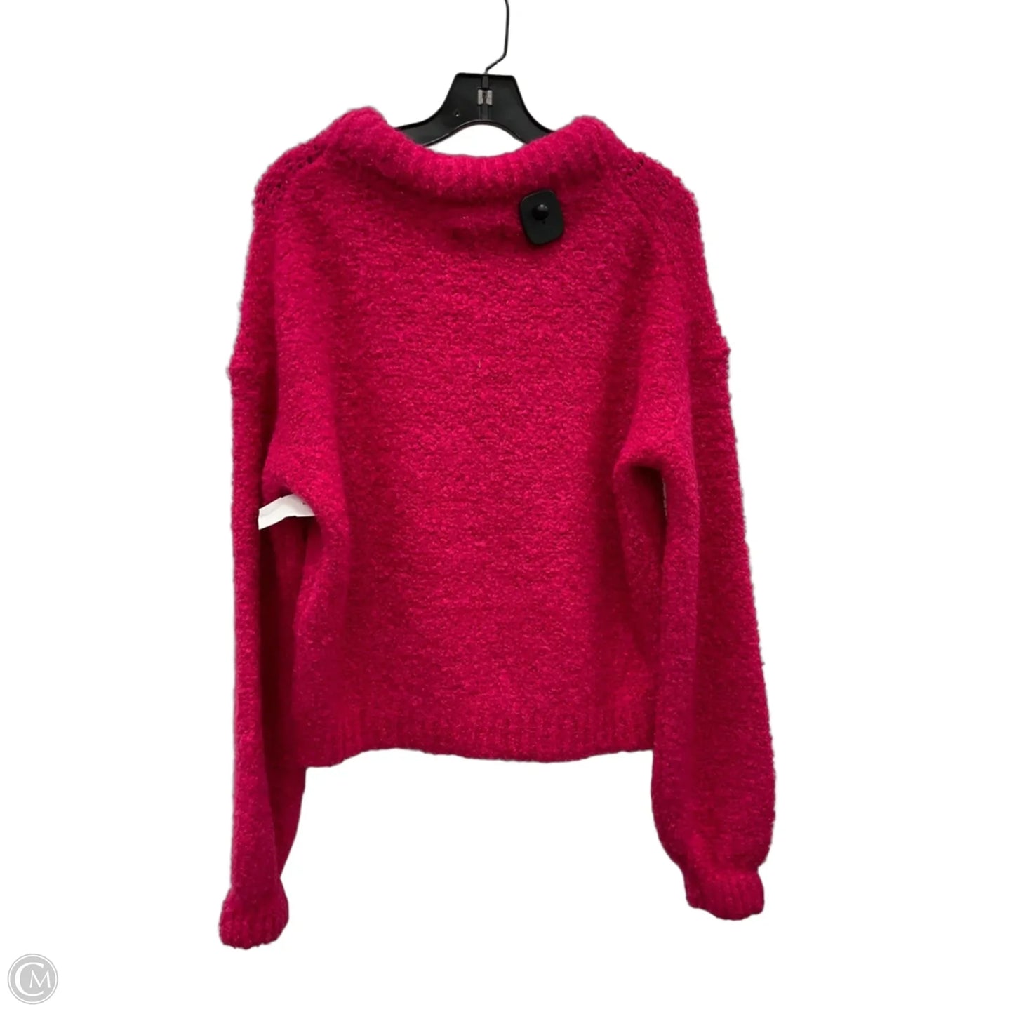 Sweater By Something Navy In Pink, Size: M