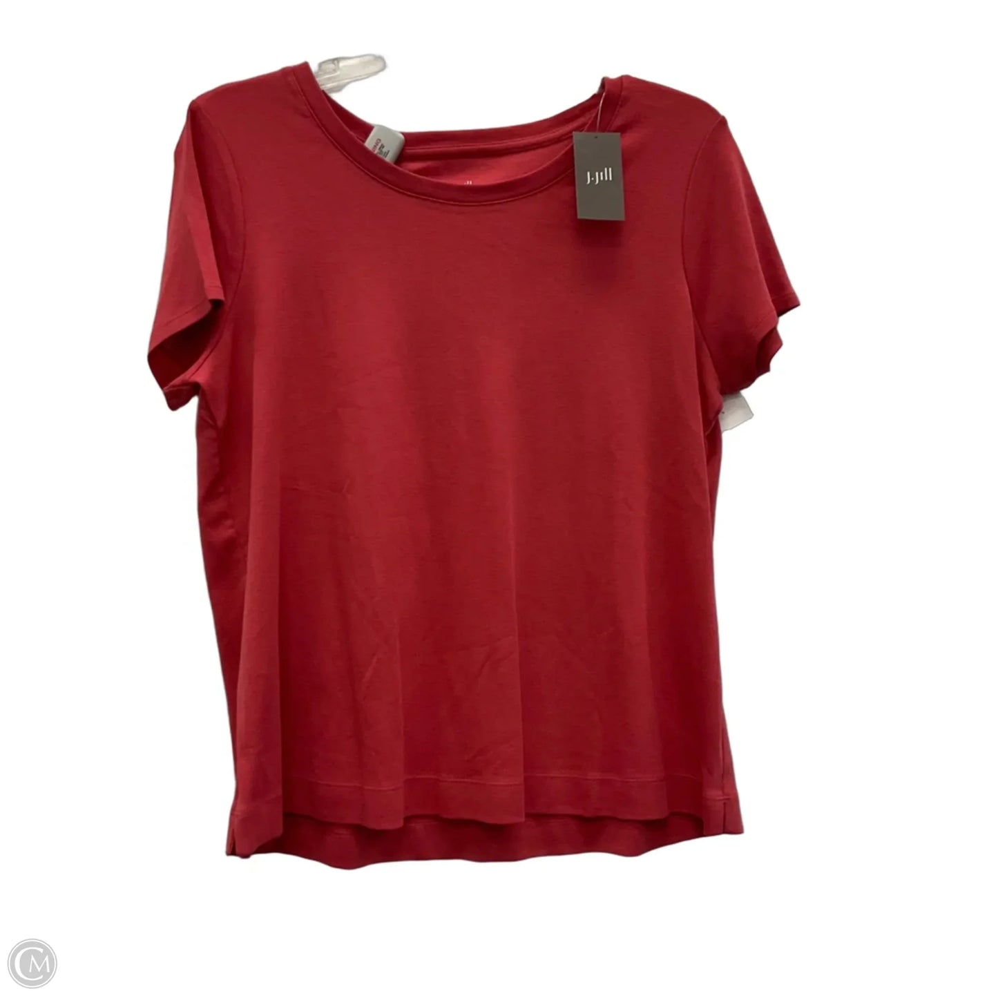 Top Short Sleeve Basic By J. Jill In Red, Size: Lp