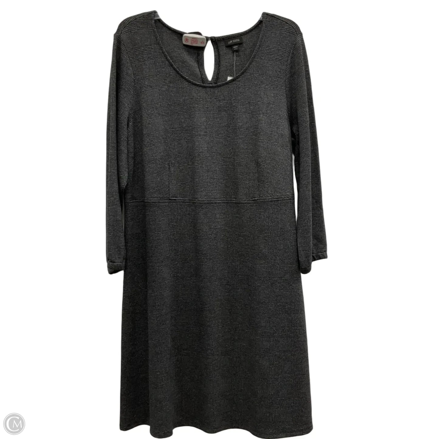 Dress Casual Midi By J. Jill In Grey, Size: Lp