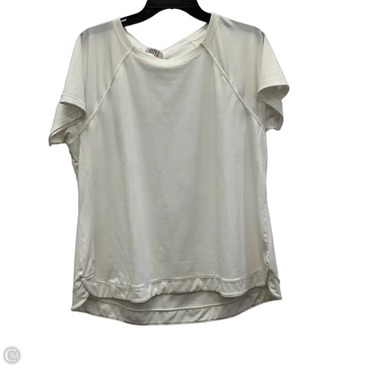 Athletic Top Short Sleeve By Talbots In White, Size: Xlp