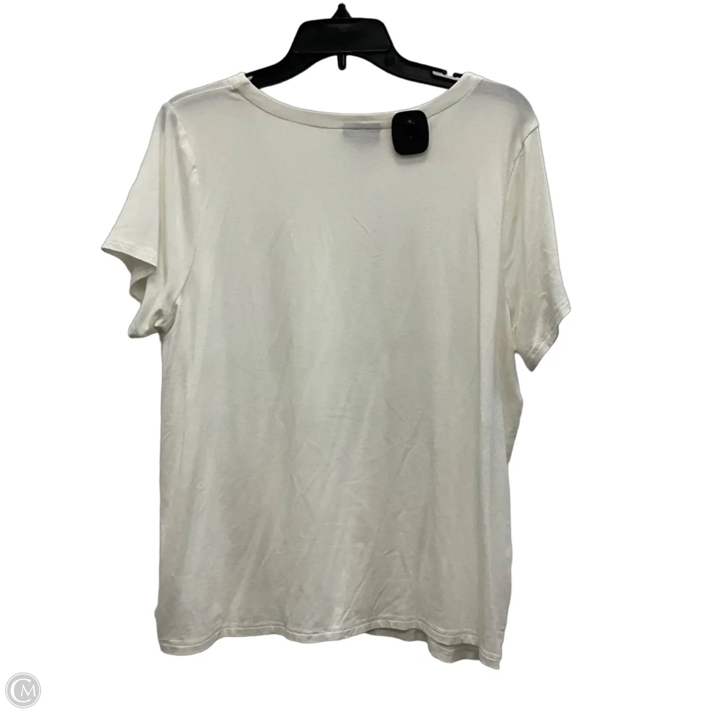 Top Short Sleeve Basic By J. Jill In White, Size: Lp