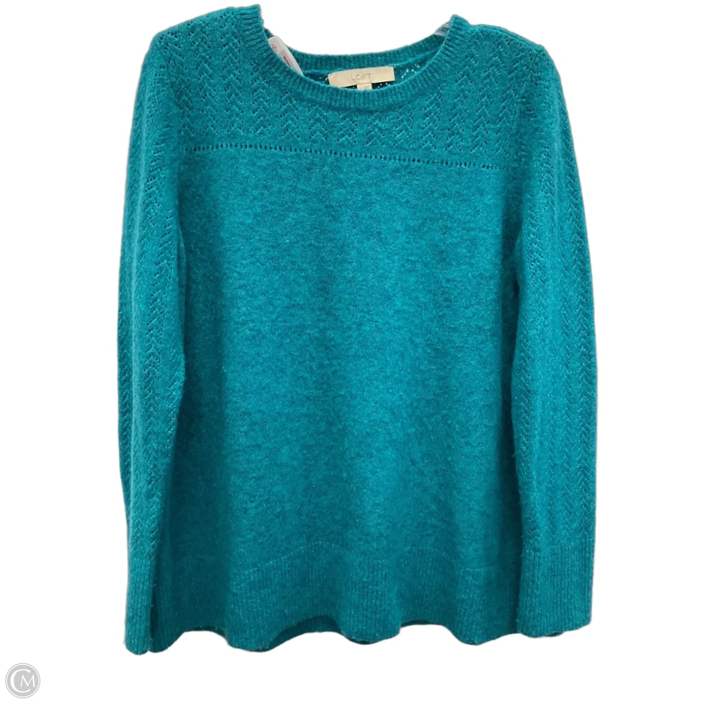 Sweater By Loft In Teal, Size: L