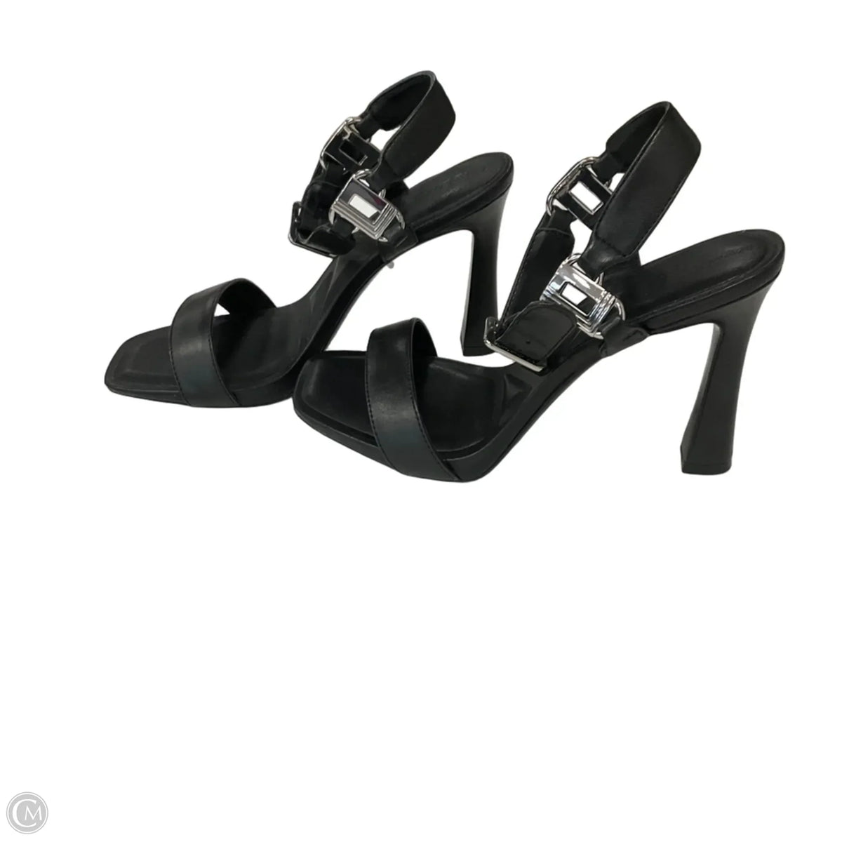 Sandals Designer By Karl Lagerfeld In Black, Size: 6.5