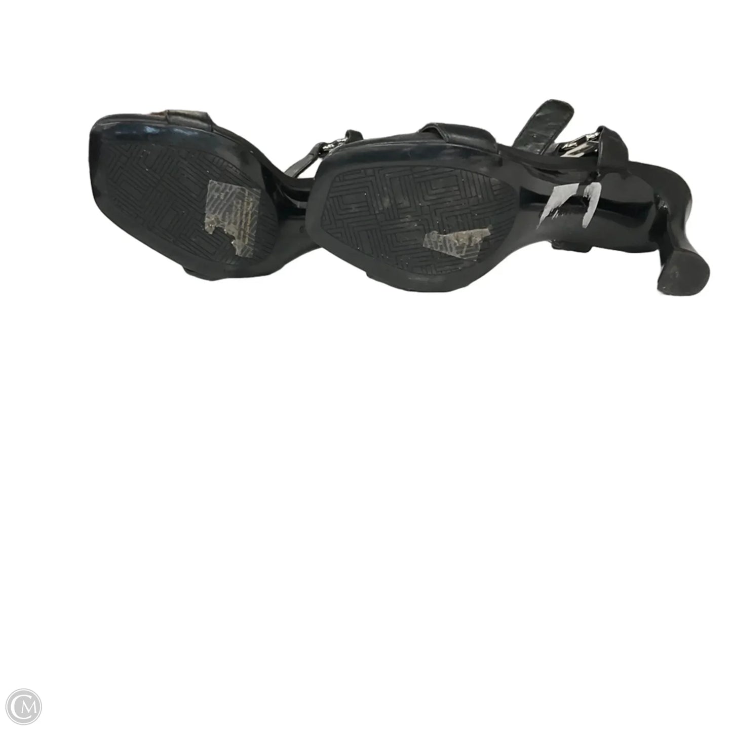 Sandals Designer By Karl Lagerfeld In Black, Size: 6.5