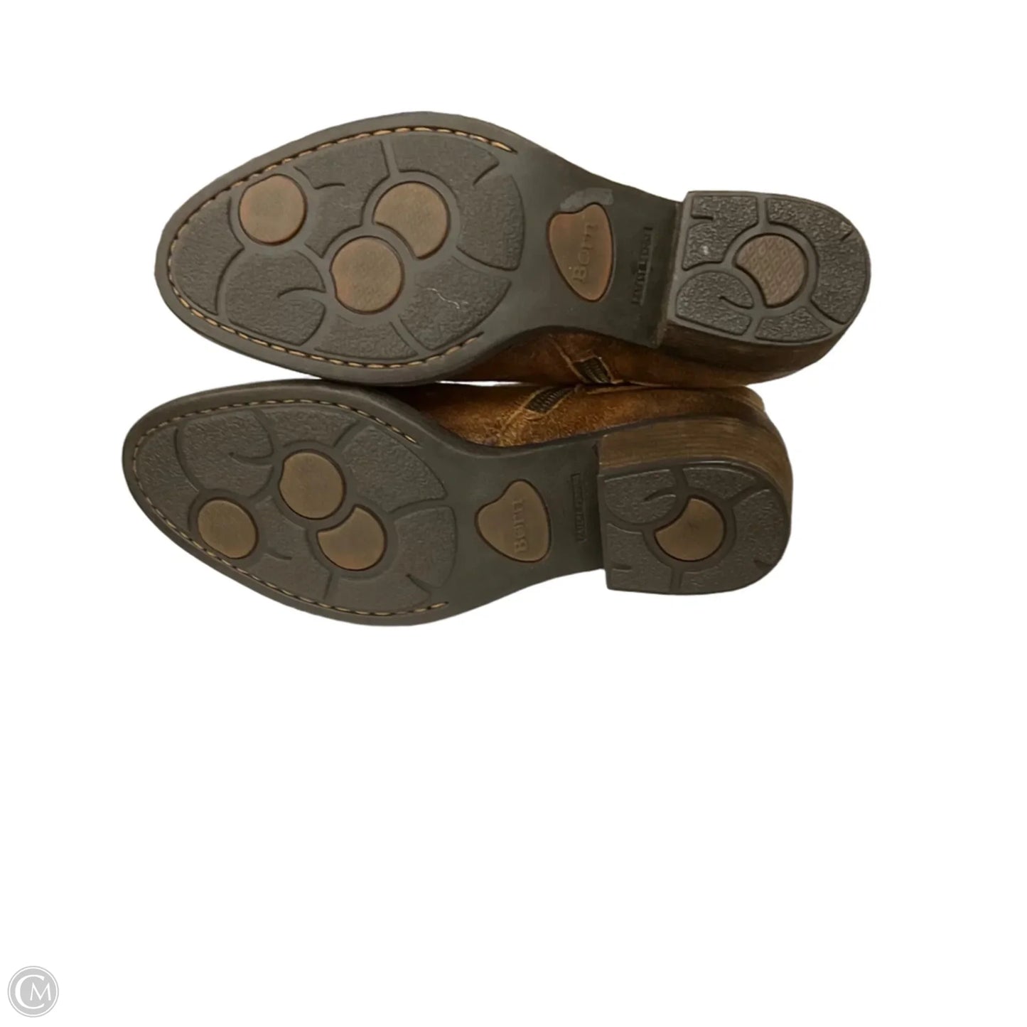 Boots Ankle Flats By Born In Brown, Size: 8