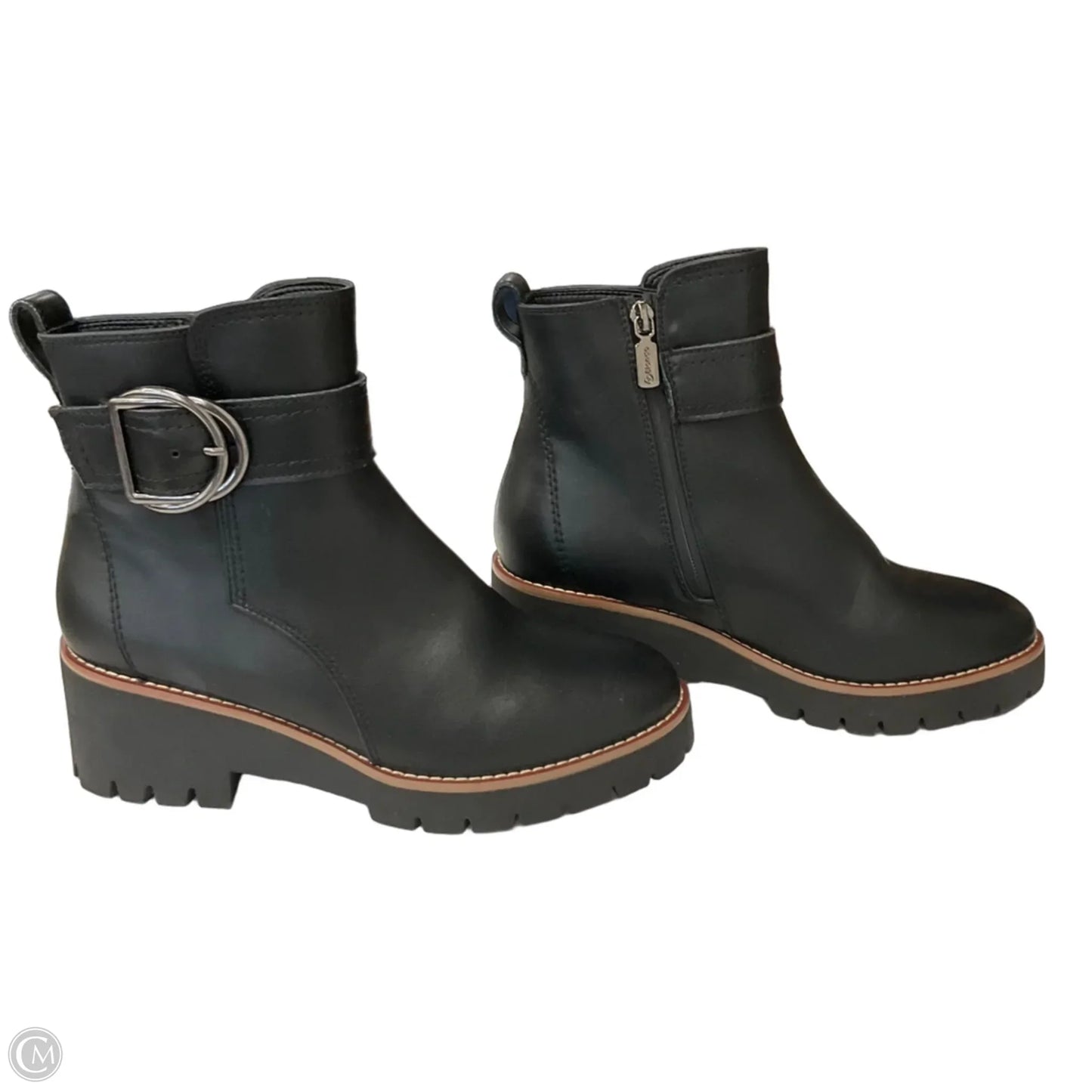 Boots Ankle Flats By Blondo In Black, Size: 8