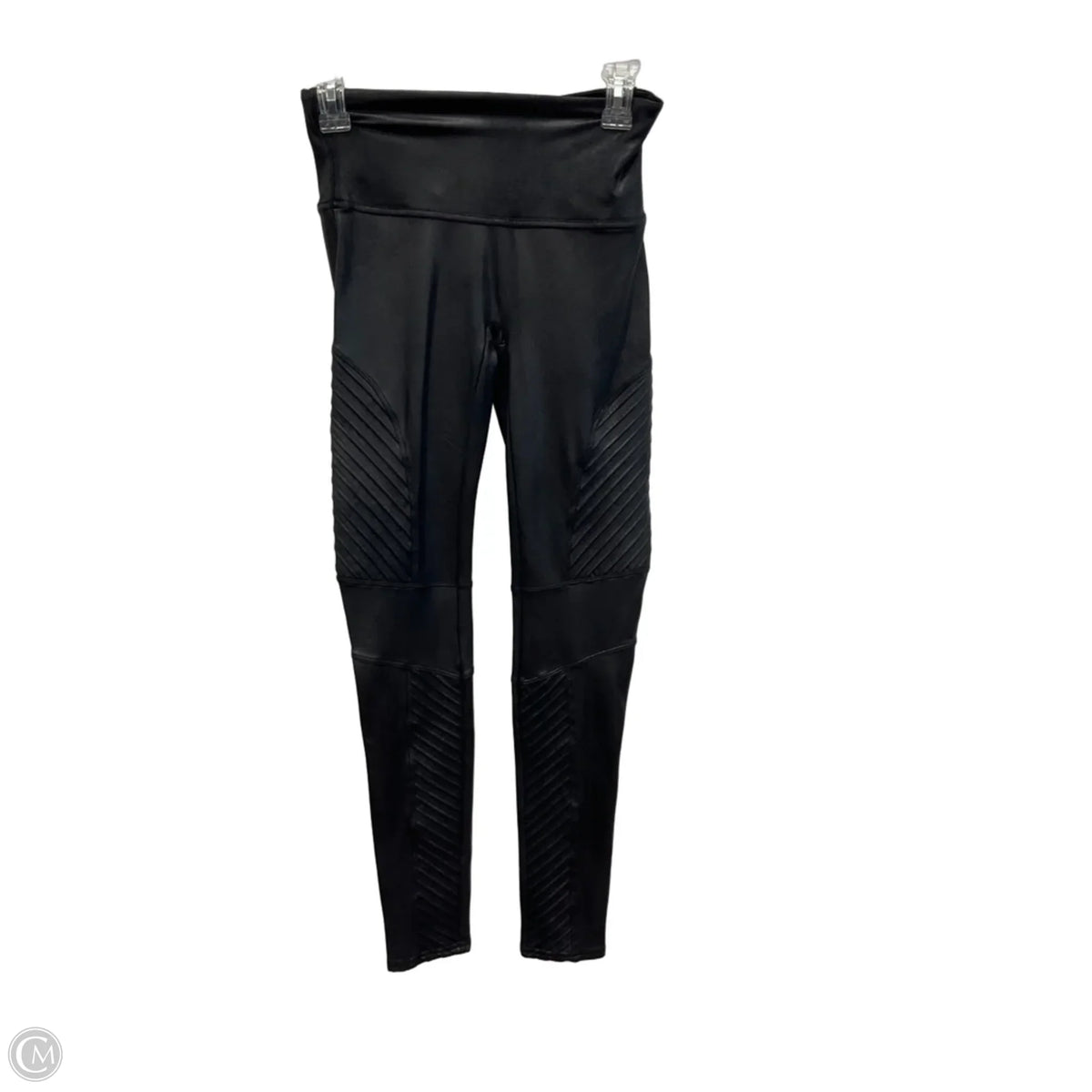 Athletic Leggings By Spanx In Black, Size: M
