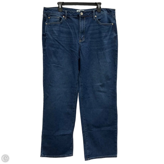 Jeans Wide Leg By Seven 7 In Blue Denim, Size: 16